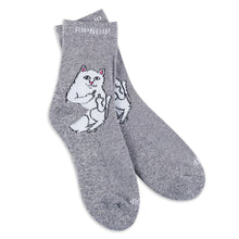 Cargar imagen en el visor de la galería, RIPNDIP LORD NERMAL MID SOCKS (CHARCOAL HEATHER).