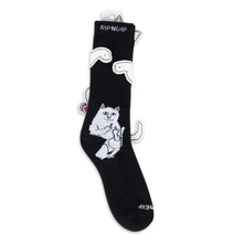 Cargar imagen en el visor de la galería, RIPNDIP LORD NERMAL SOCKS BLACK HEATHER