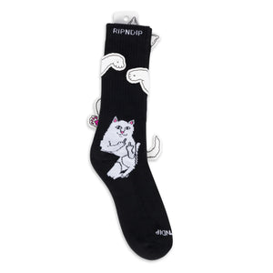 RIPNDIP LORD NERMAL SOCKS BLACK HEATHER