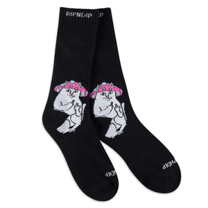 RIPNDIP LORD SHROOMY SOCKS (BLACK)