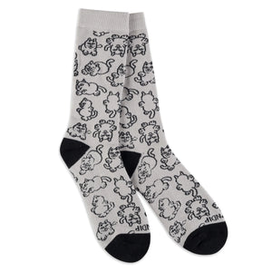 RIPNDIP NERMIE BUDDIES SOCKS (HEATHER GREY)