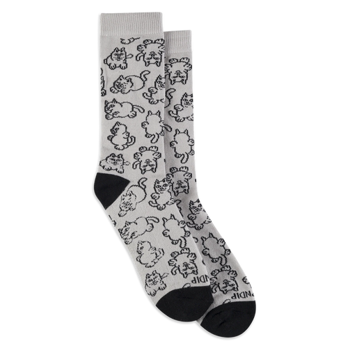 RIPNDIP NERMIE BUDDIES SOCKS (HEATHER GREY)