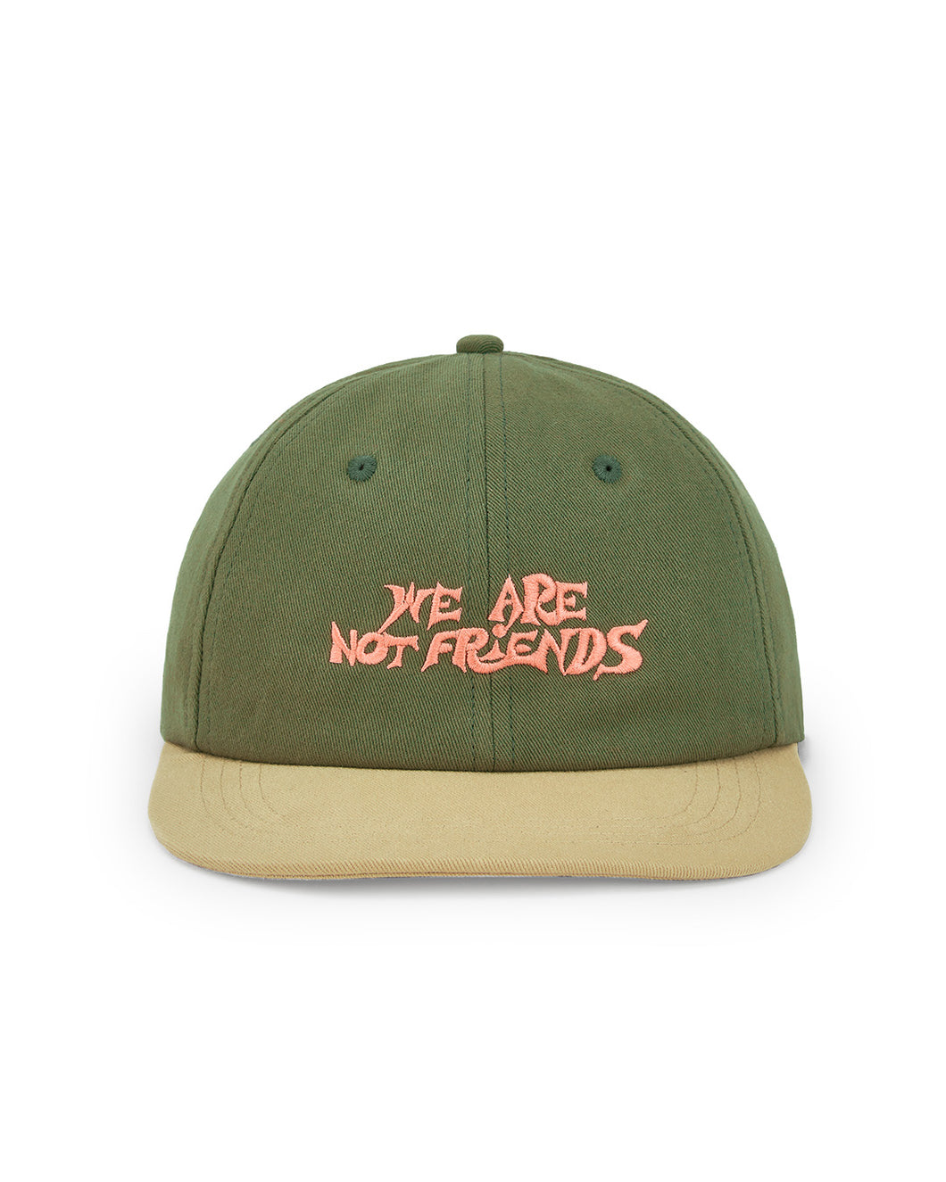 WE ARE NOT FRIENDS FREESTYLE TYPO GREEN