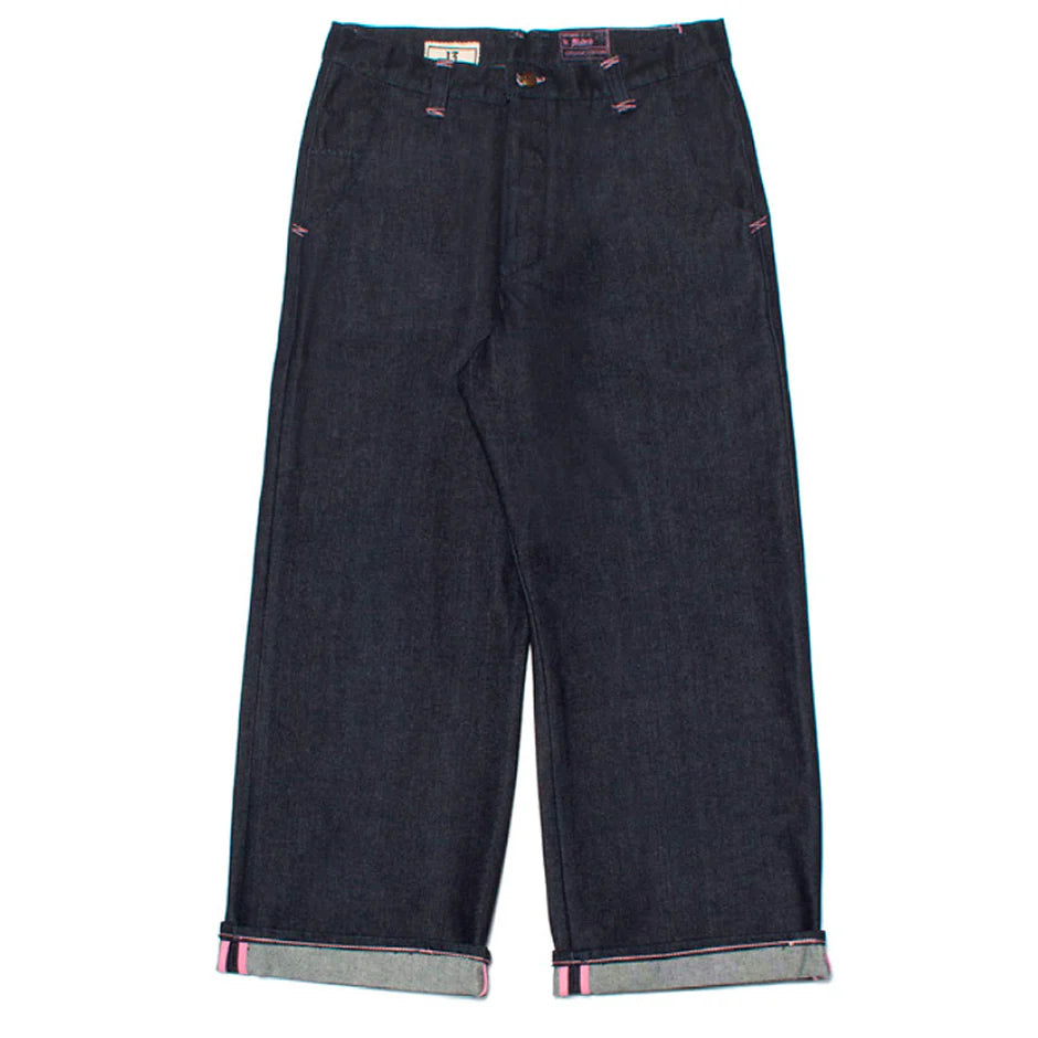 TRECE CHINO DENIM TROUSERS INDIGO