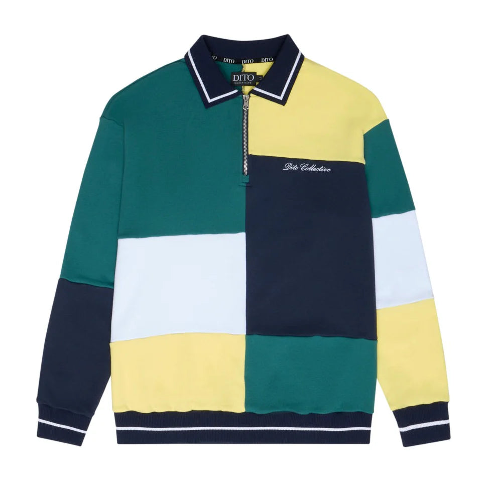 DITO COLOR BLOCK QUARTER ZIP